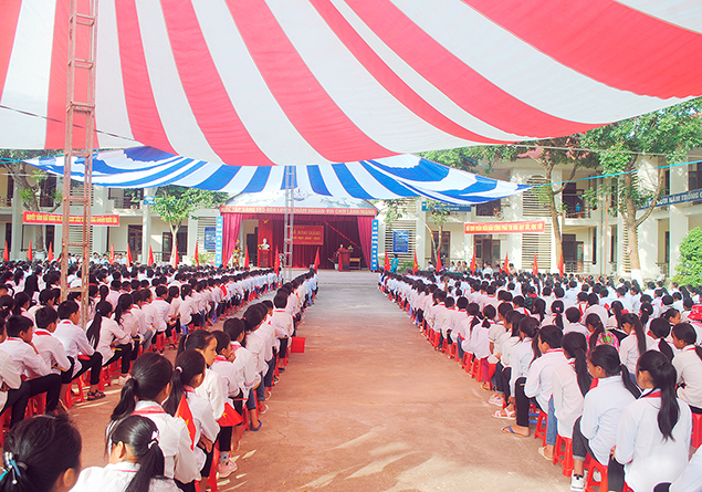 TRƯỜNG THCS VÕ NGUYÊN GIÁP TỔ CHỨC LỄ KHAI GIẢNG NĂM HỌC 2020 – 2021